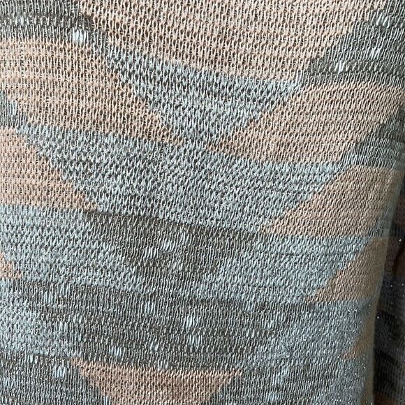 Absolutely Creative Worldwide Shimmering Aztec Cowl Neck Sweater (Medium) - Picture 5 of 10